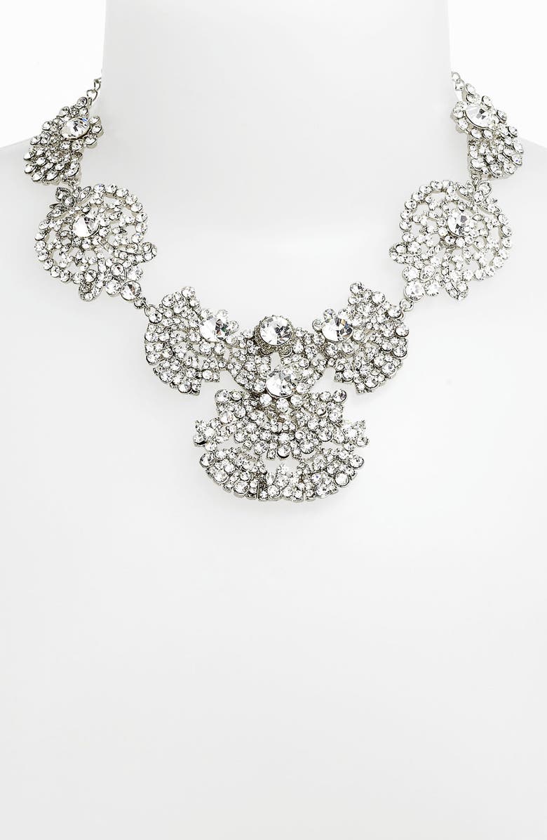 Nina 'Acacia' Crystal Frontal Necklace, Main, color, 
