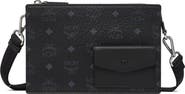 MCM Aren Standing Crossbody Pouch in Visetos