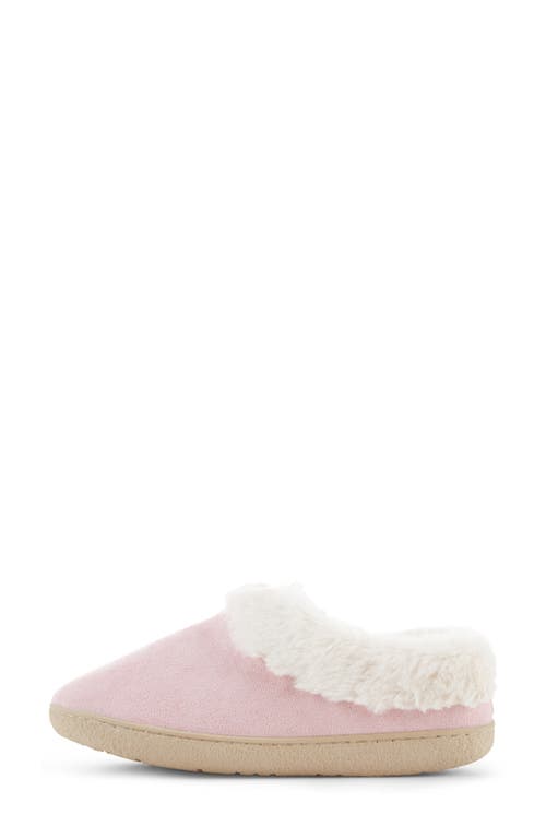 Floopi Slipper With Faux Fur Trim In Pink