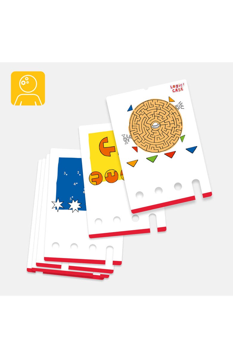 HABA Logic! CASE Starter Set - Brain Teaser Puzzles and Car Games, A Handheld Game to Develop Critical Thinking for Kids Ages 7+, Alternate, color, Multi