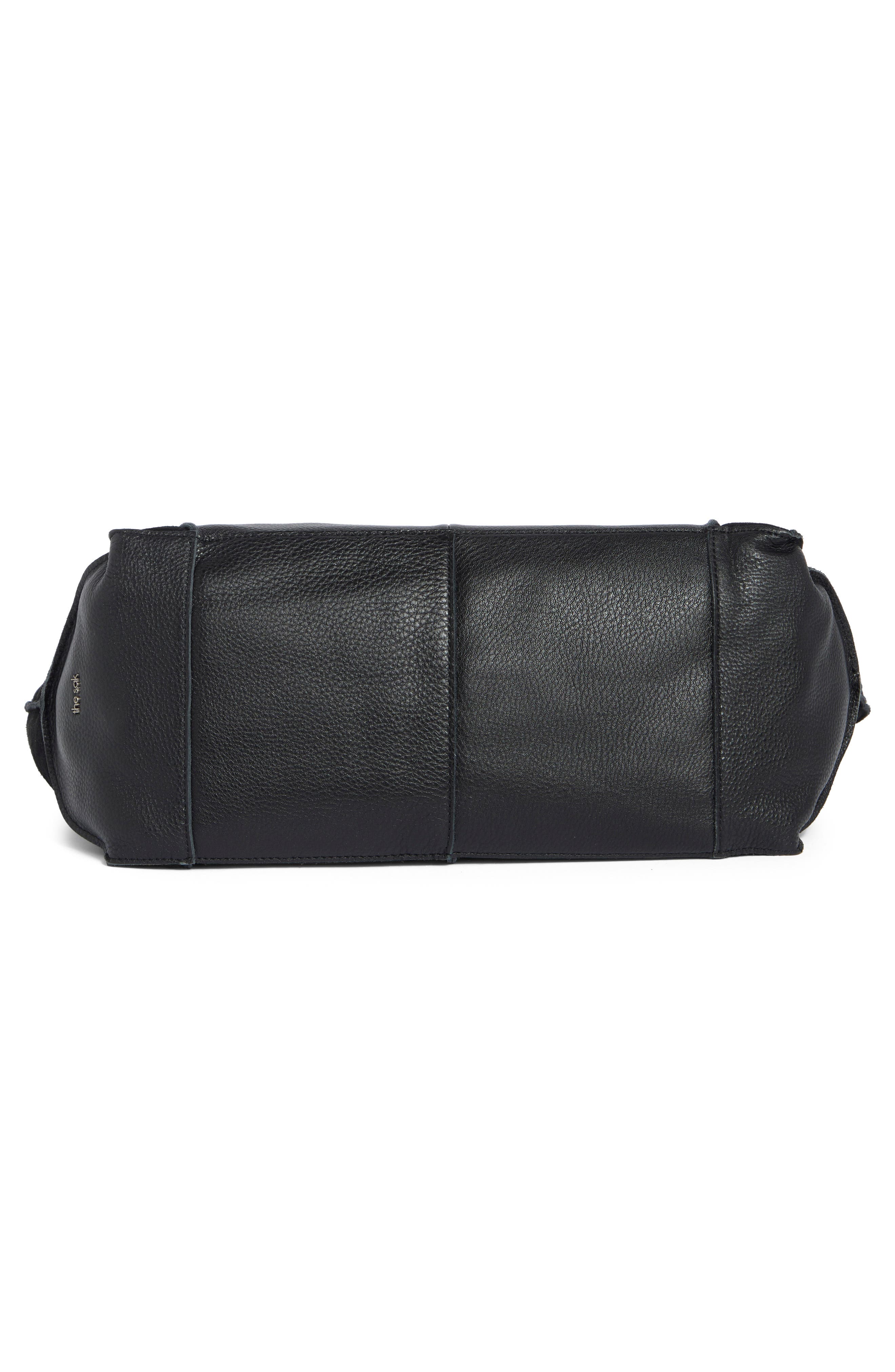 Los Feliz Large Suede Tote, Alternate, color, BLK SD BLOCK