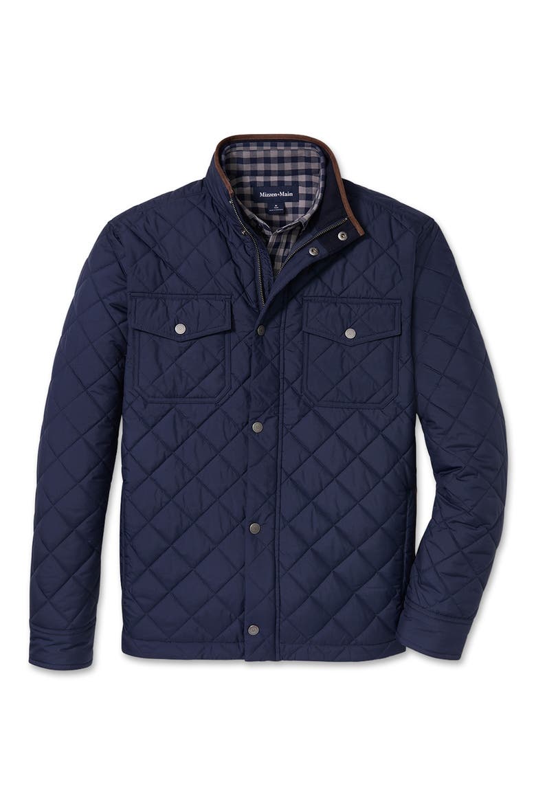 Brentwood Quilted Jacket, Alternate, color, NAVY