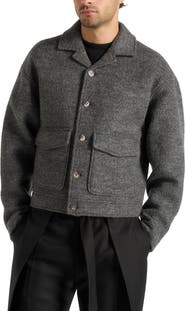 Manière De Voir Aurel Wool Jacket With Revere Collar