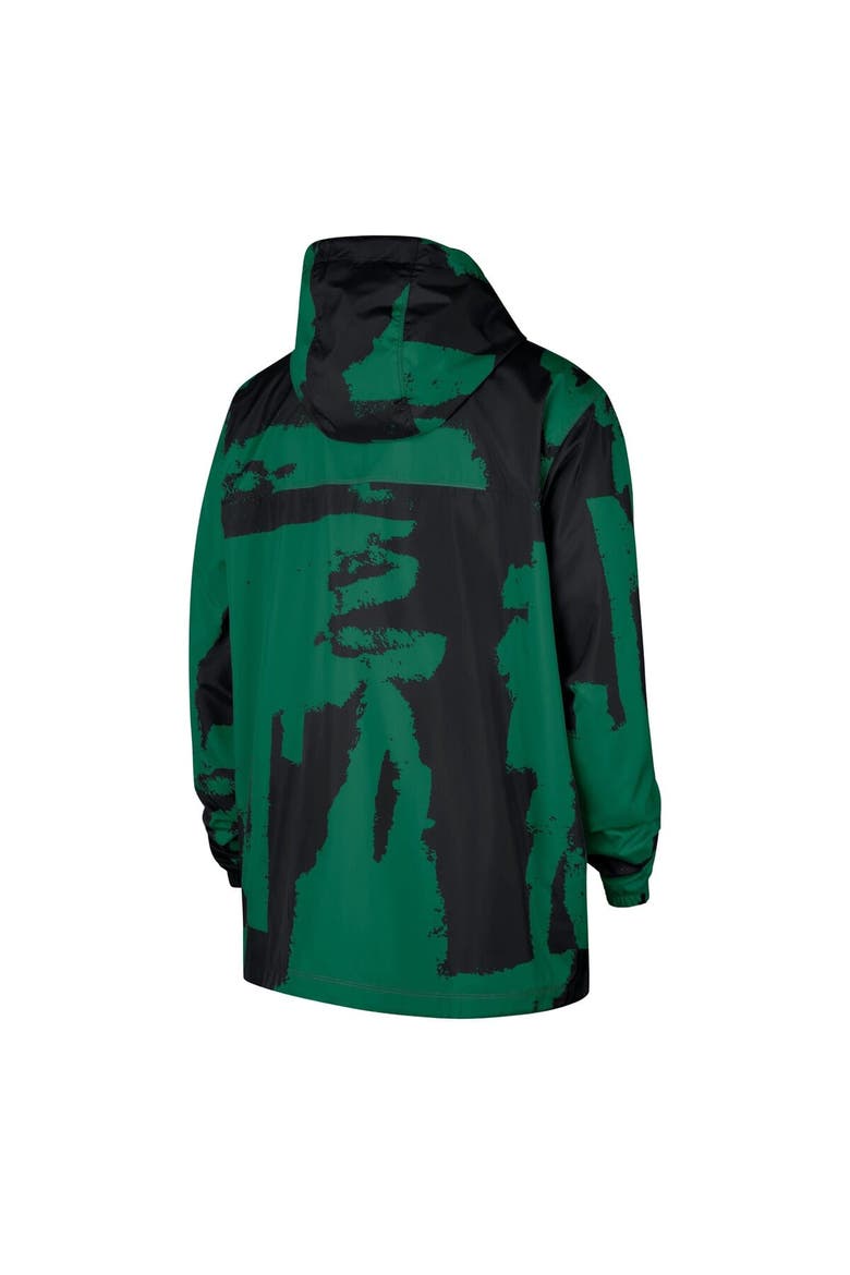 Men's Nike  Black/Kelly Green Boston Celtics Courtside Club Premium Woven Full-Zip Hooded Jacket, Alternate, color, Black