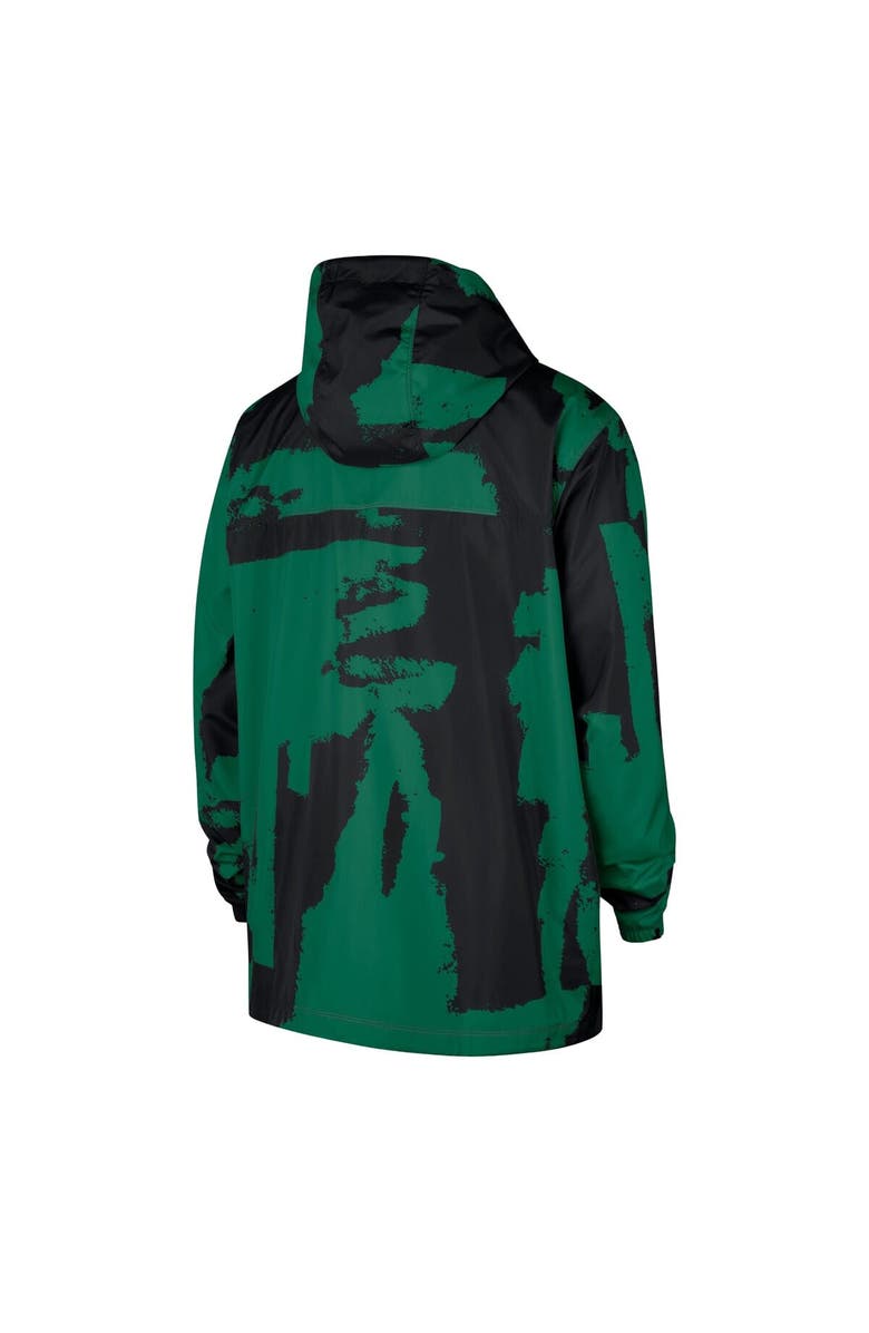 Nike Men's Nike  Black/Kelly Green Boston Celtics Courtside Club Premium Woven Full-Zip Hooded Jacket, Alternate, color, Black