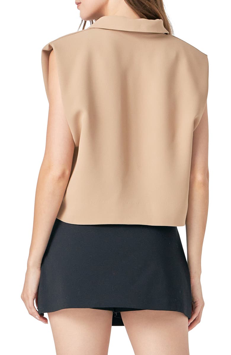 Endless Rose Boxy Collared Top, Alternate, color, 