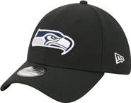 New Era Men's New Era  Black Seattle Seahawks Core Team 39THIRTY Flex Hat