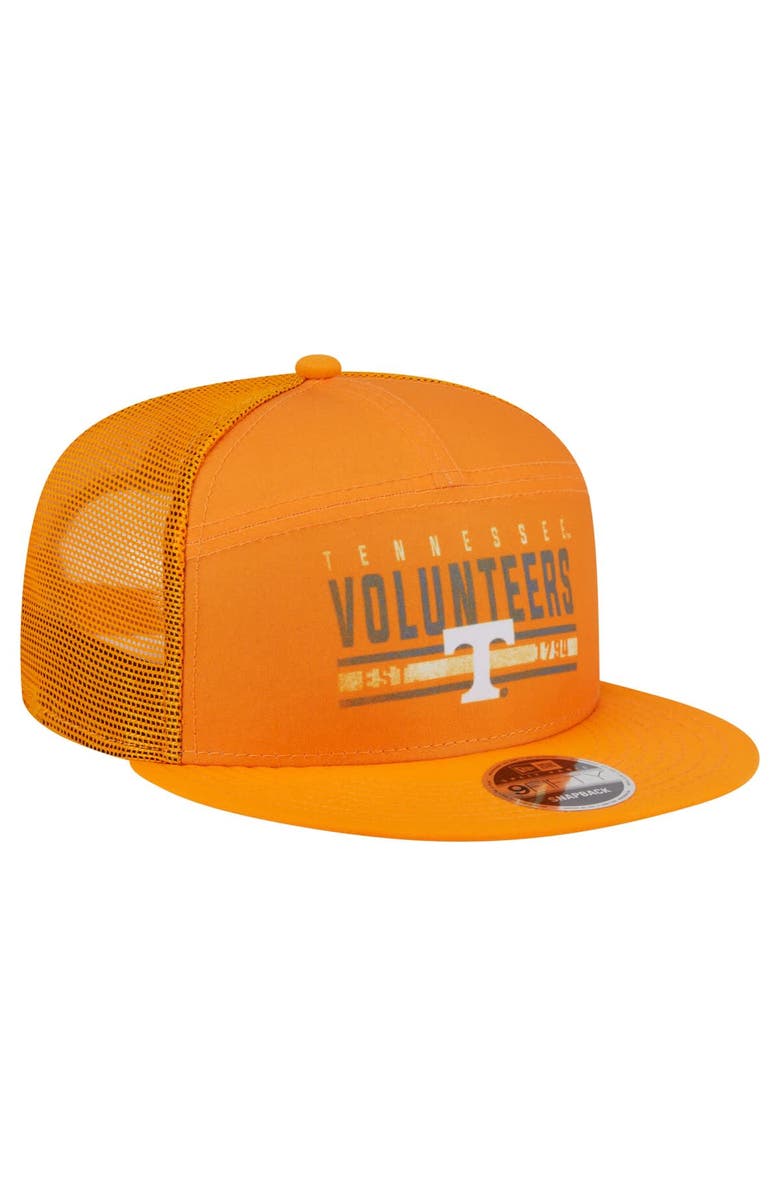 New Era Men's New Era Tennessee Orange Tennessee Volunteers Split Panel 9FIFTY Snapback Trucker Hat, Alternate, color, Tennessee Orange