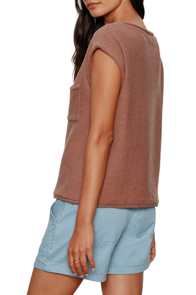 Easy Cotton T-Shirt, Alternate, color, MUD BATH BROWN