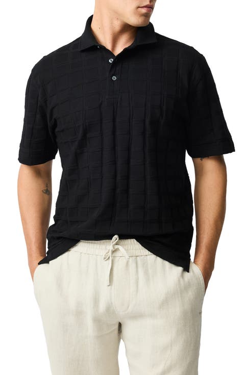 Rosskeen Textured Cotton Polo