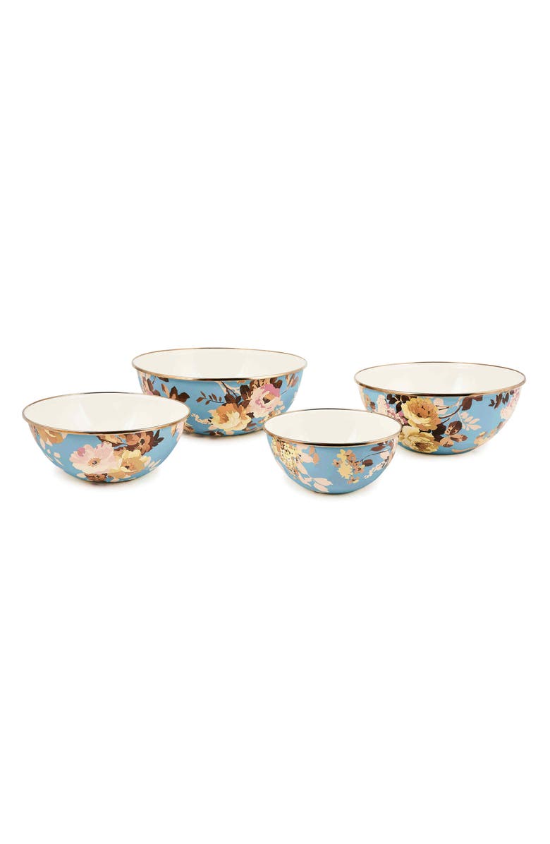 MACKENZIE CHILDS Wild Rose Slate Medium Everyday Bowl, Alternate, color, Blue