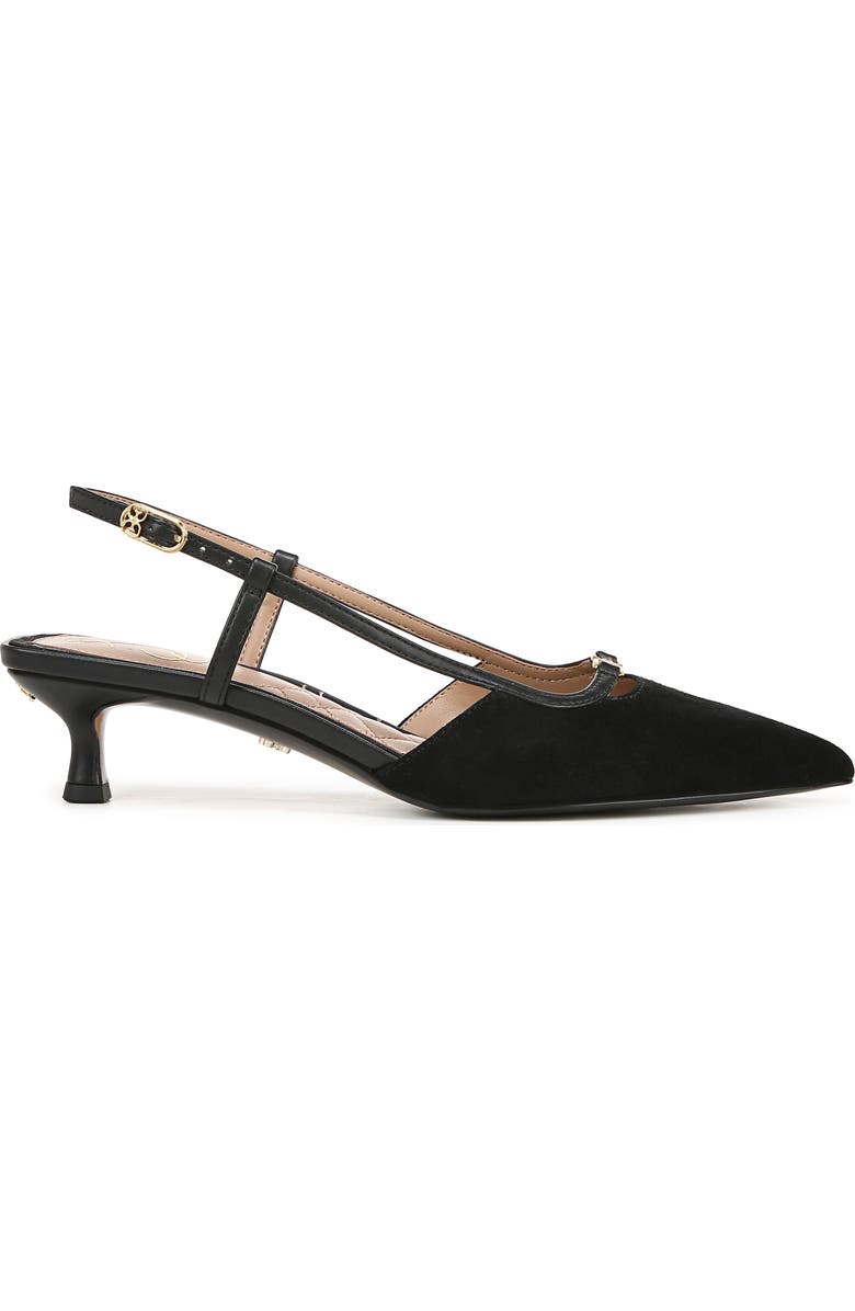 Sam Edelman Toni Slingback Pointed Toe Kitten Heel Pump, Alternate, color,