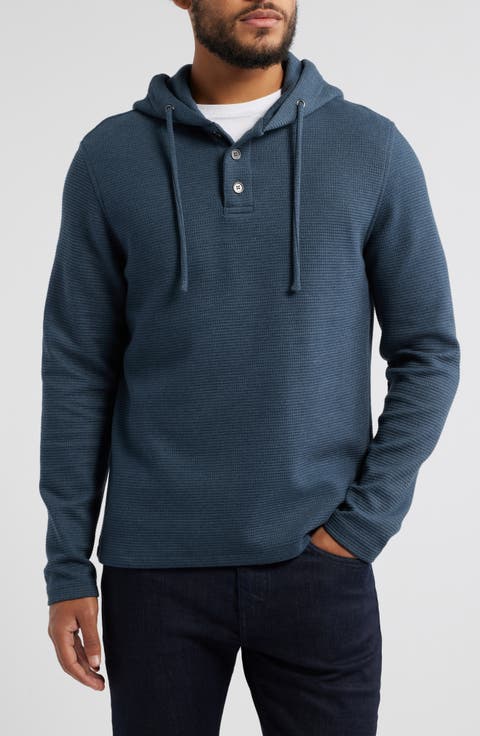 Grenfell Waffle Knit Cotton Blend Hoodie