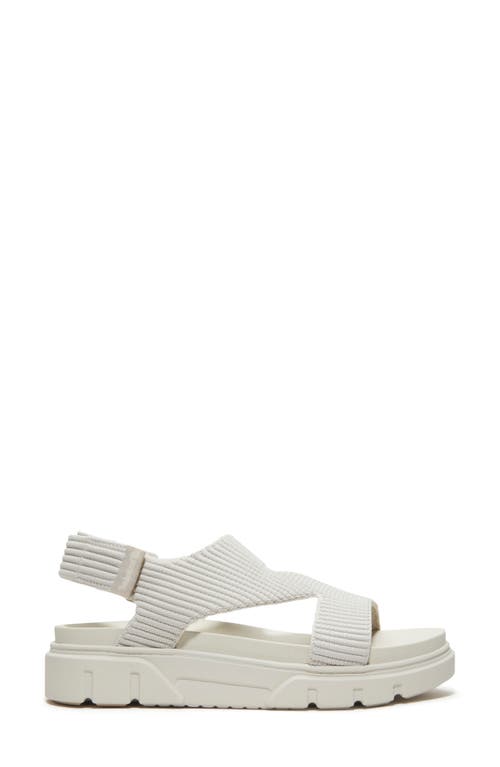 Timberland Greyfield Slingback Sandal In White Knit