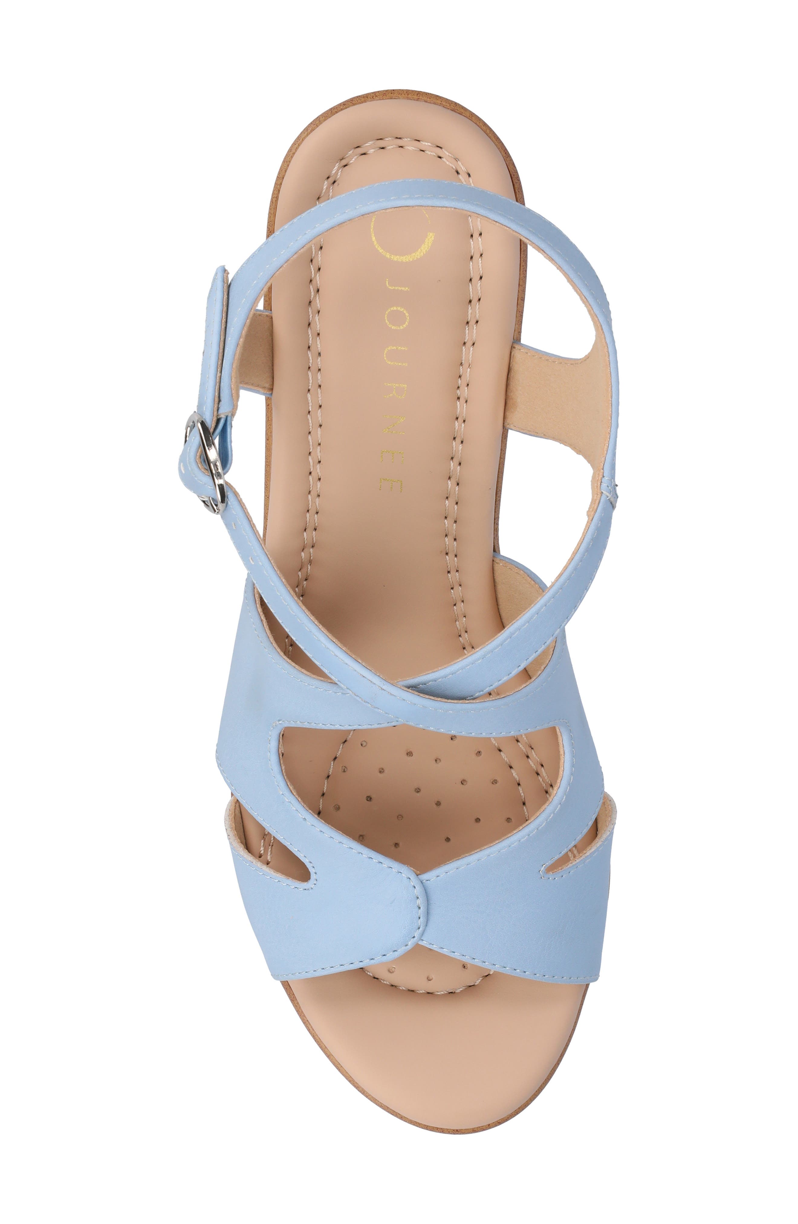 Kedzie II Wedge Sandal - Extra Wide Width Available, Alternate, color, BLUE
