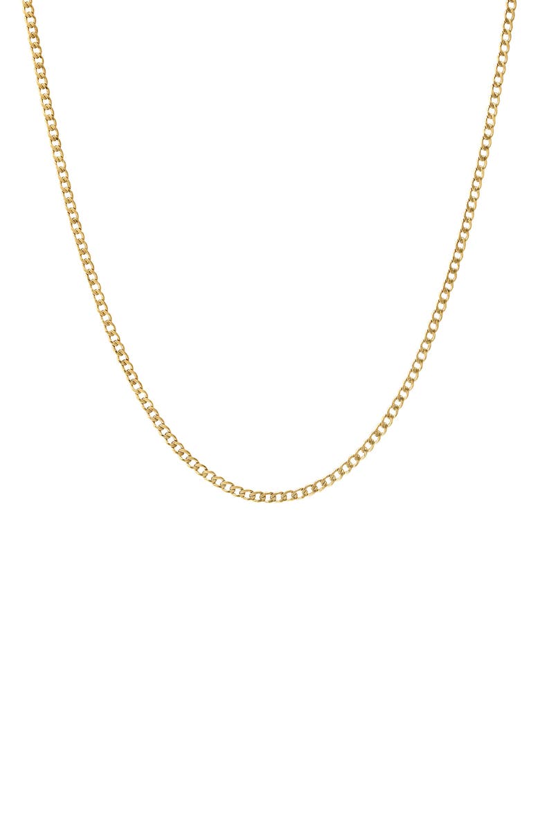 FUZION CREATIONS Curb Chain Necklace, Main, color, 