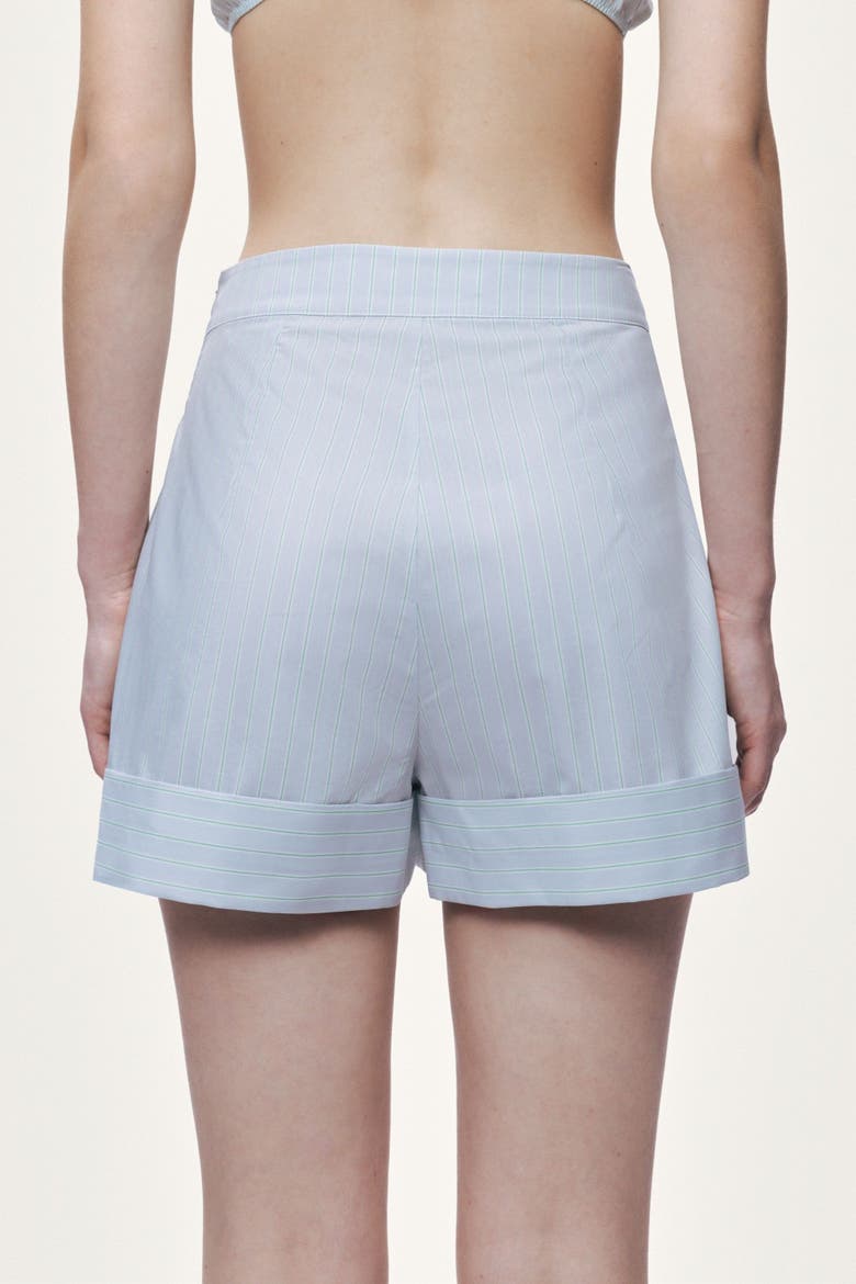 High Waist Mini Shorts, Alternate, color, Mint Green