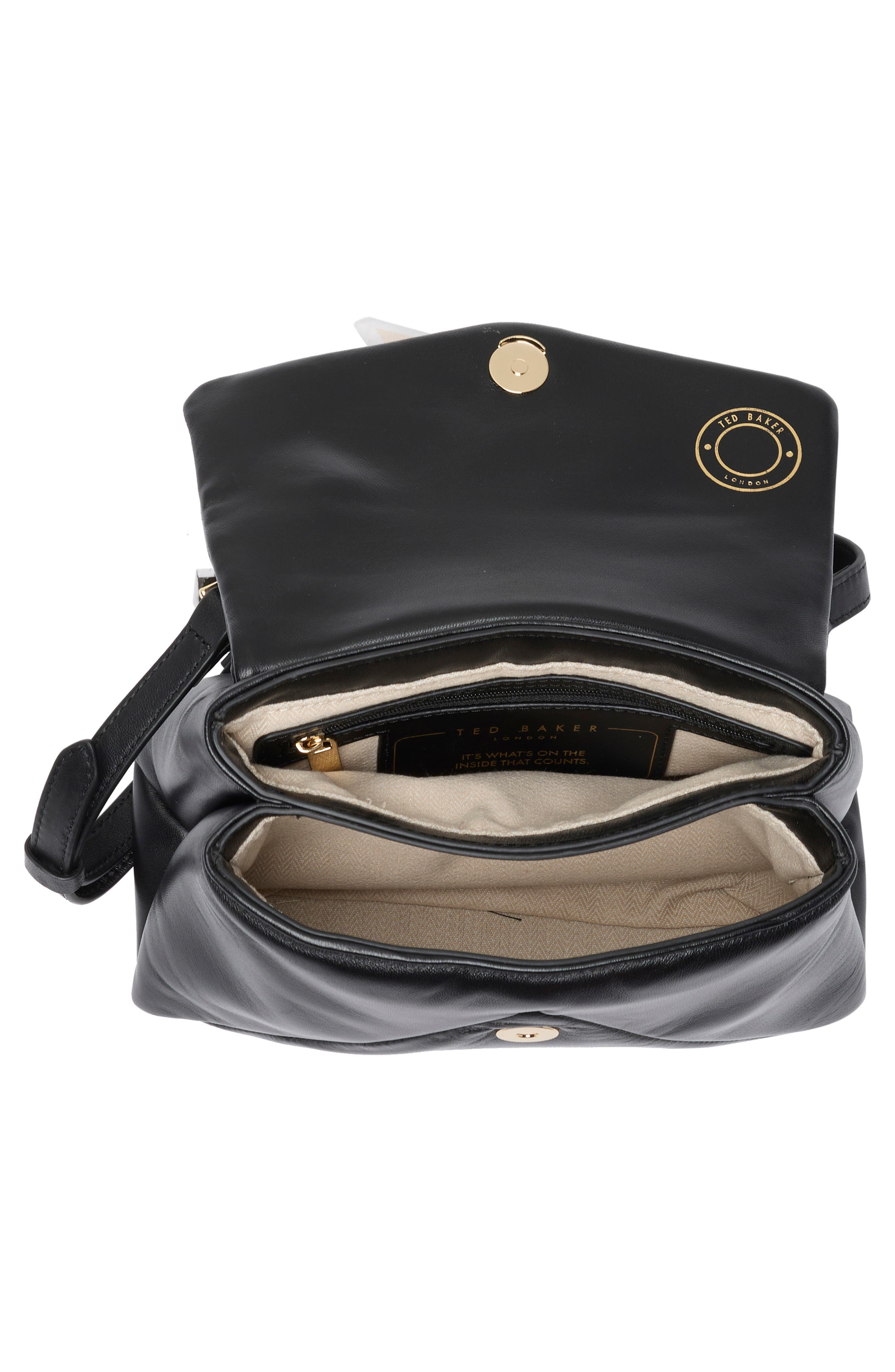 Poppy 2.0 Leather Handheld Bag, Alternate, color, BLACK