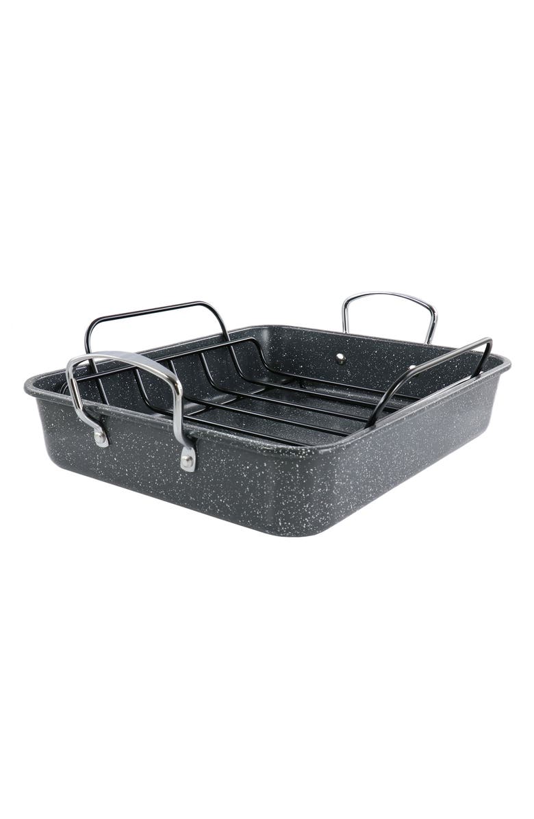 Kenmore 16.5 Inch Large Carbon Steel Roaster With Rack, Main, color, 