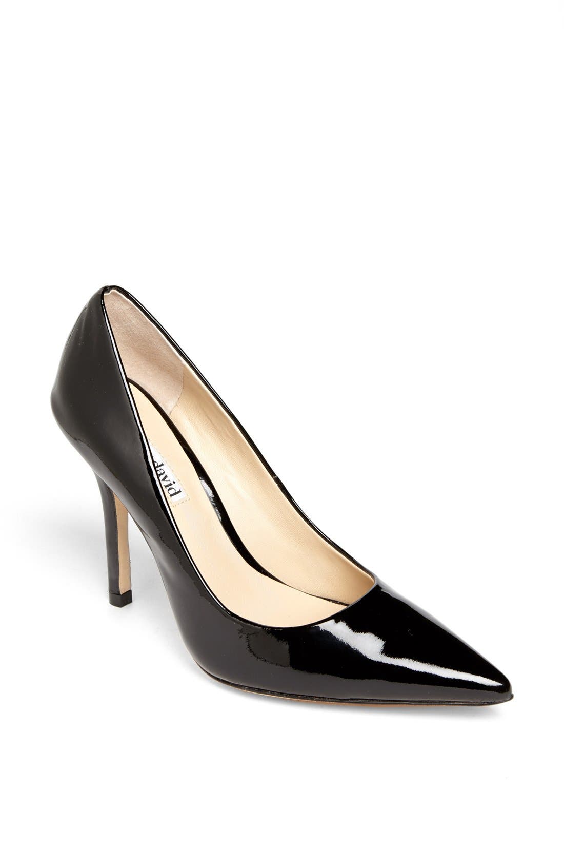 Charles David 'Sway II' Suede Pump, Main, color, BLACK PATENT