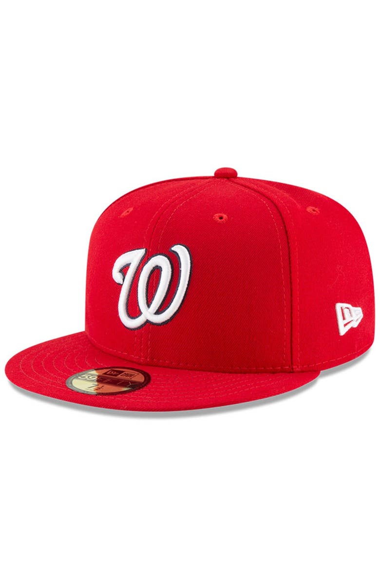 New Era Men's New Era Red Washington Nationals 2024 Jackie Robinson Day 59FIFTY Fitted Hat, Alternate, color, 