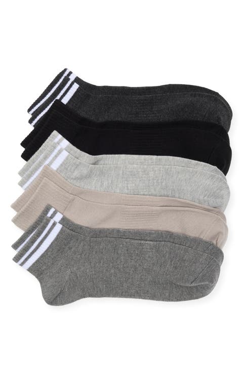5-Pack Retro Stripe Ankle Socks
