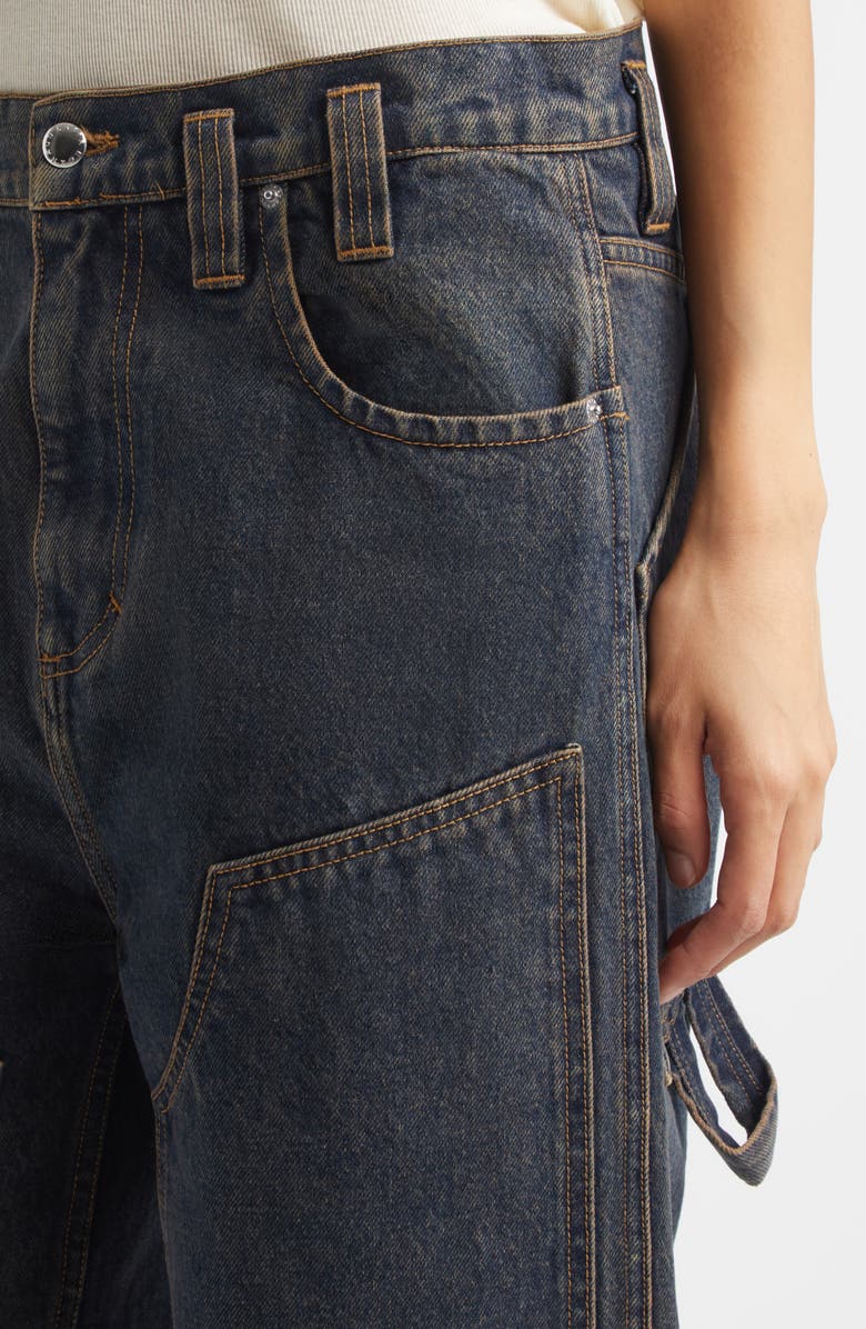 Eckhaus Latta Double Knee Baggy Jeans, Alternate, color, Valencia