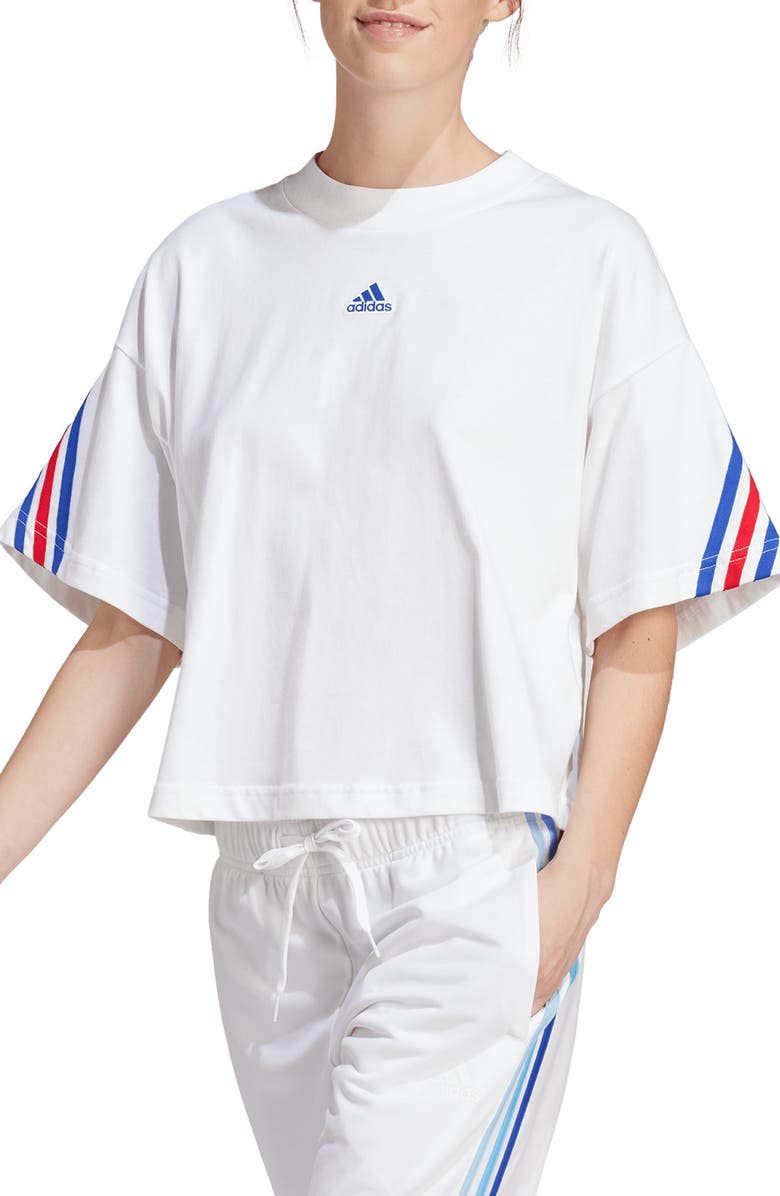 adidas Future Icons 3-Stripes Cotton T-Shirt, Main, color, 