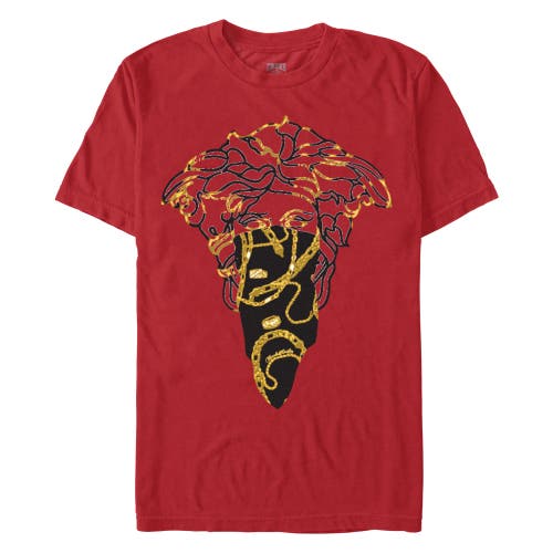 Crooks & Castles Medusa Bandana Graphic T-shirt In Red