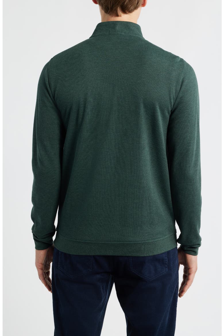 Comfort Interlock Quarter Zip Pullover, Alternate, color, DEEP VERDANT