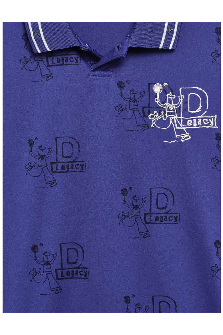 Legacy Embroidered Piqué Polo, Alternate, color, NAVY