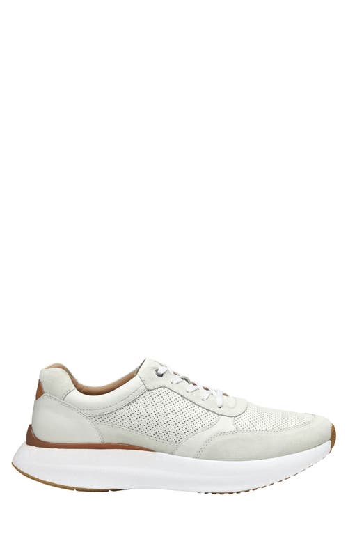Johnston & Murphy Briley Perforated Sneaker In White