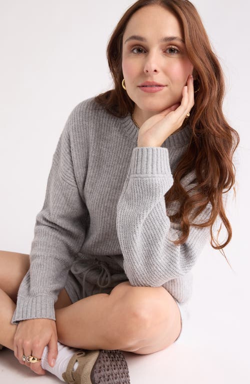 Abound Cozy Crew Pullover Sweater In Gray