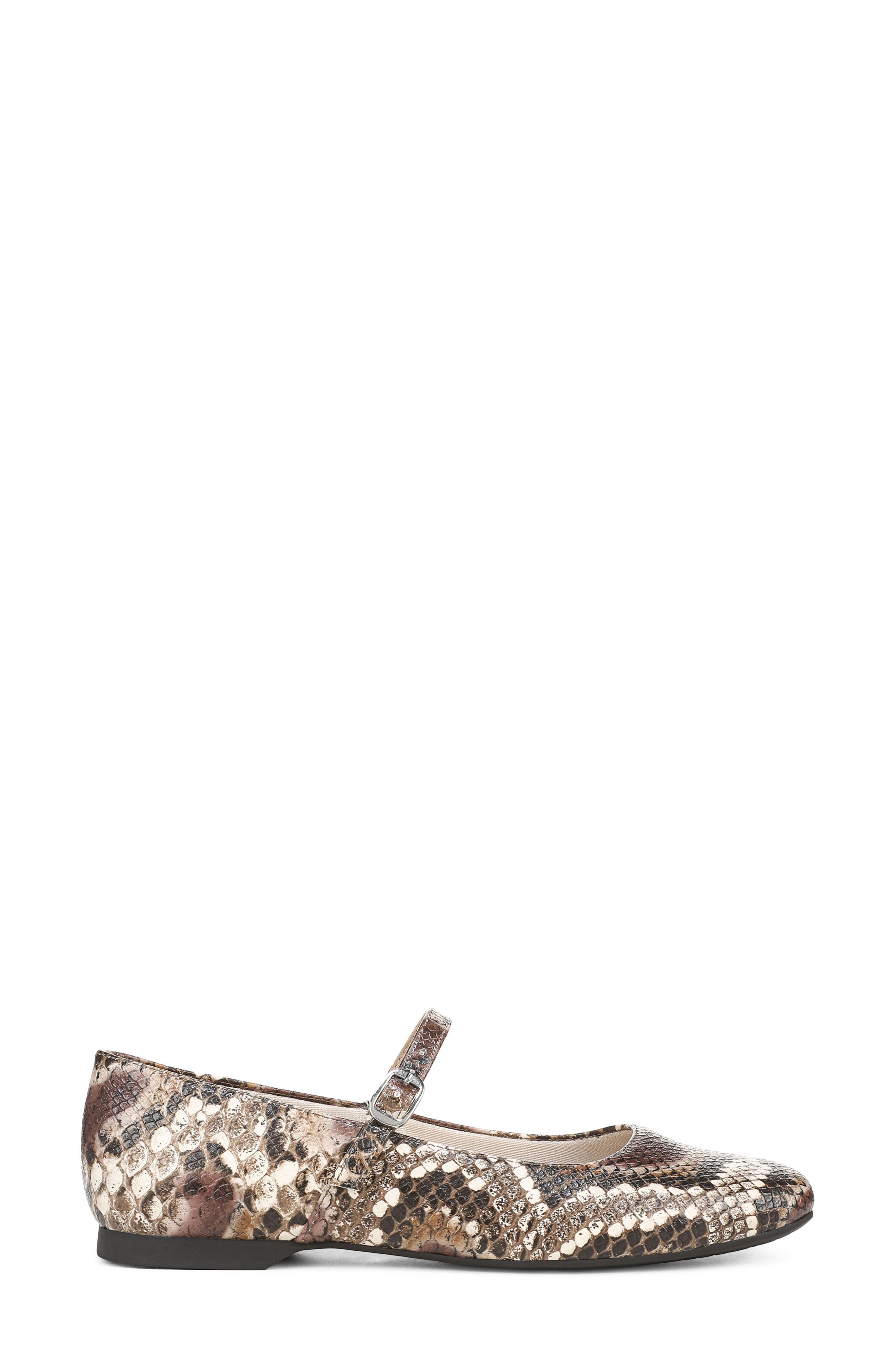Beloved Faux Leather Mary Jane Flat, Alternate, color, BROWN MULTI
