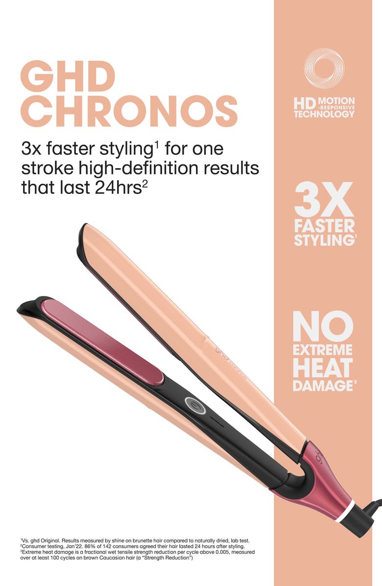 ghd Chronos Styler 1-Inch Flat Iron in Sun-Kissed Peach, Alternate, color, Peach