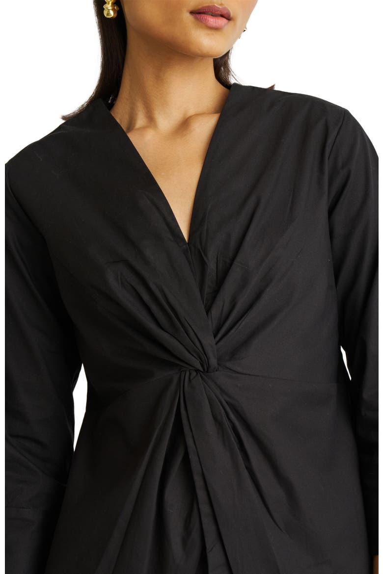 Front Twist Top, Alternate, color, Black