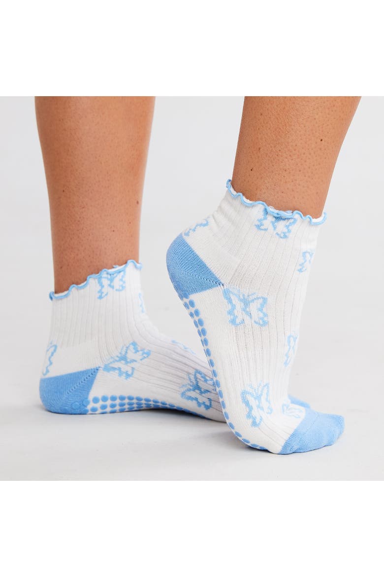 Flutter By Grip Socks, Main, color, White