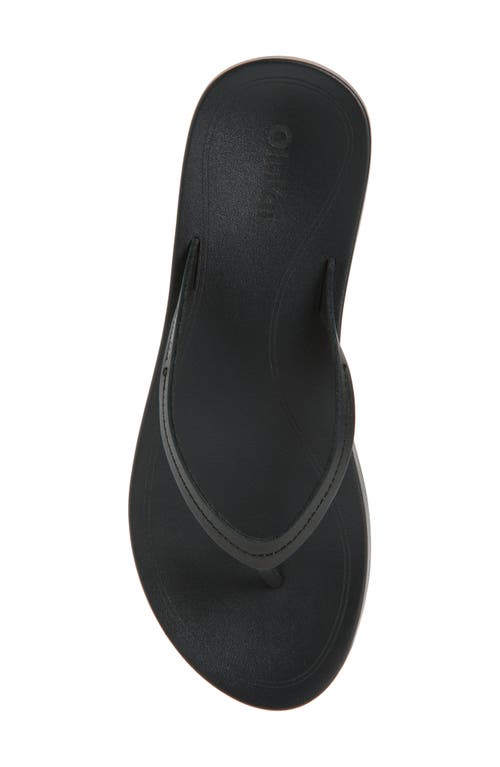 Olukai Lalahi Flip Flop In Lava Rock/lava Rock
