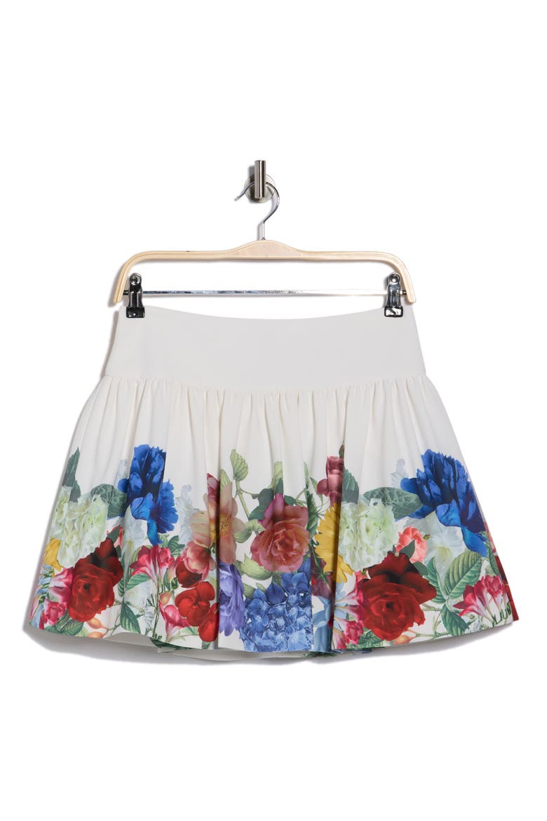 Ella Drop Waist Miniskirt, Alternate, color, GARDEN BRUNCH OFF WHITE