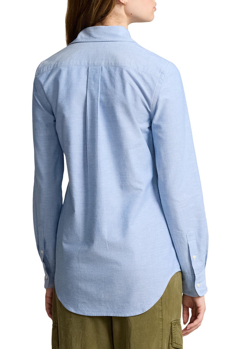 Polo Ralph Lauren Slim Fit Stretch Oxford Shirt, Alternate, color, Blue
