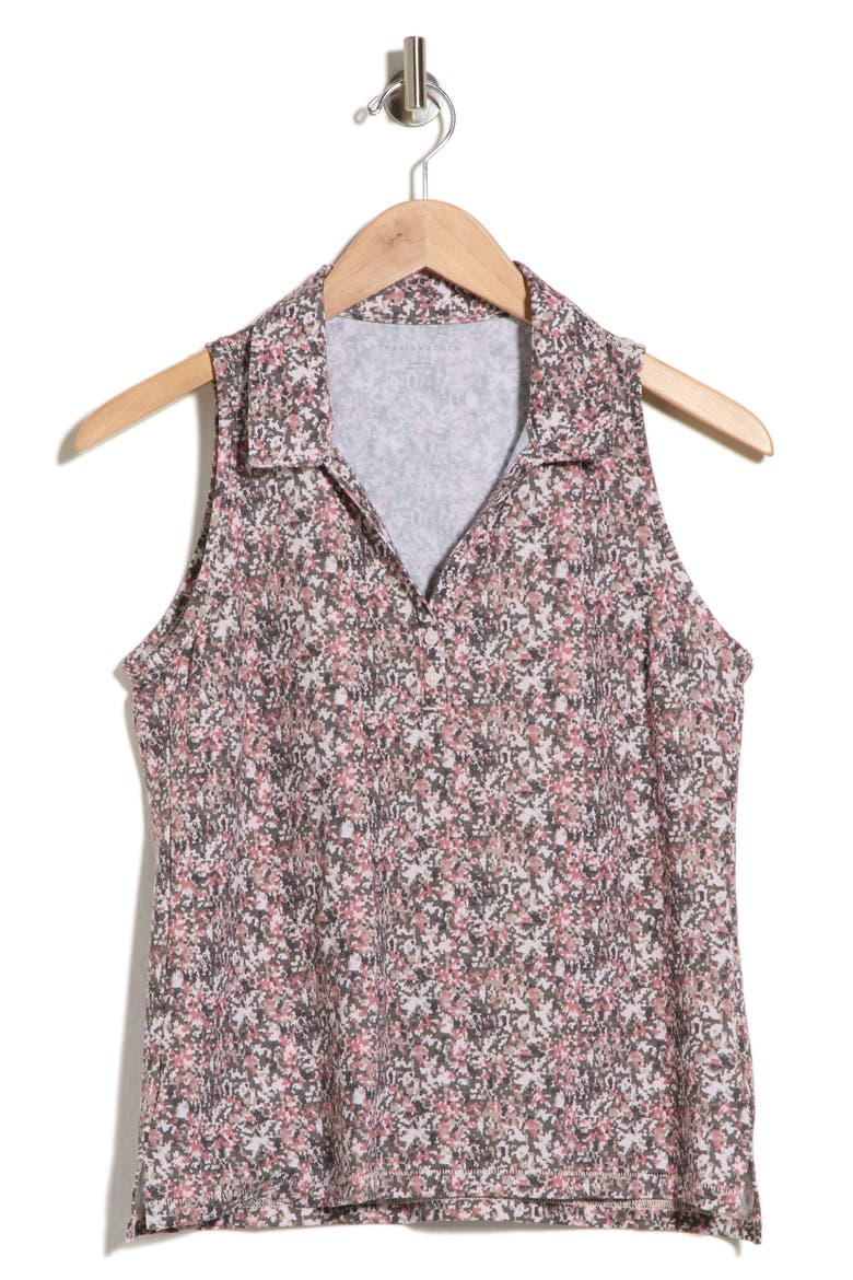 Featherweight Active Racerback Polo, Alternate, color, PEARL BLUSH MULTI