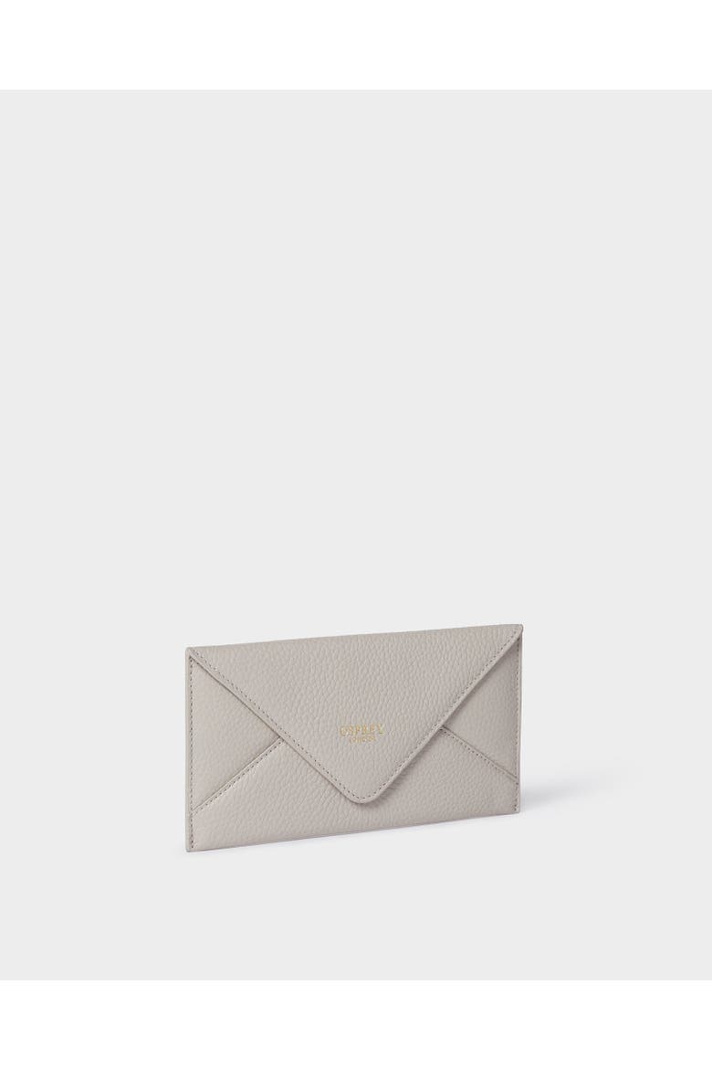 The Envelope Leather Card Case, Alternate, color, Taupe