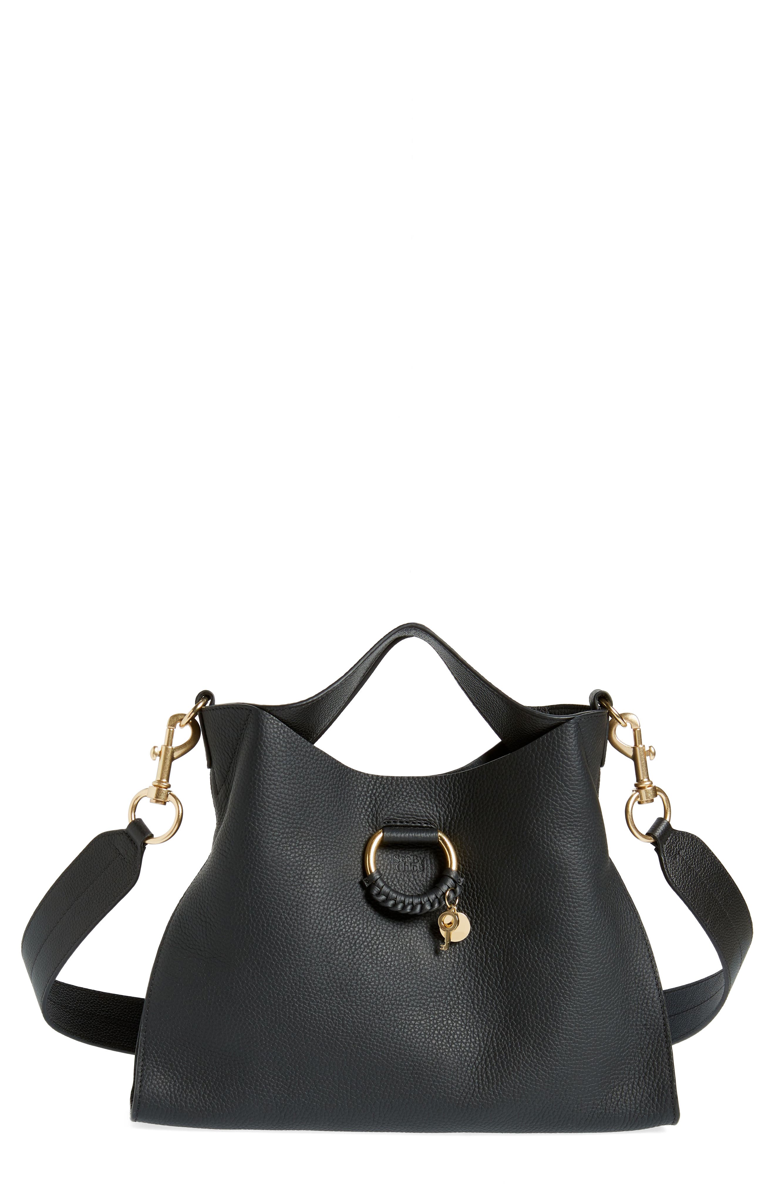 See by Chloé Joan Leather Shoulder Bag, Main, color, 