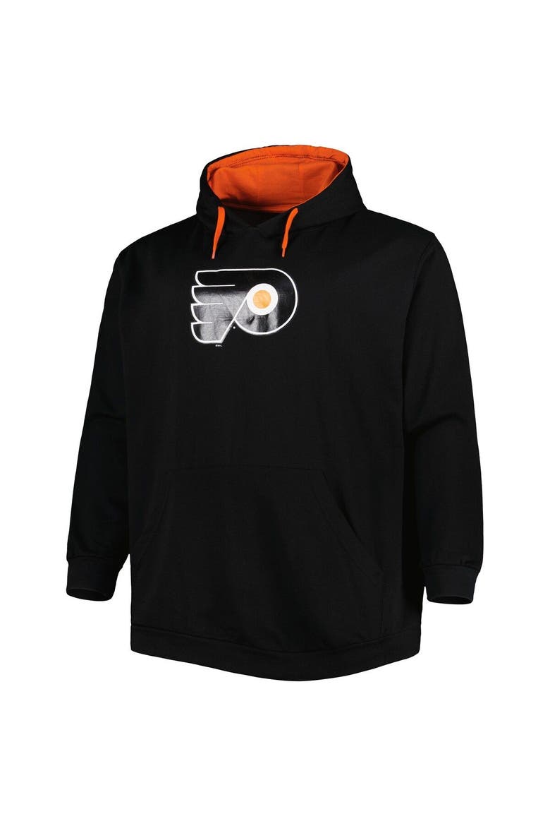 Men's Black Philadelphia Flyers Big & Tall Fleece Pullover Hoodie, Alternate, color, Black