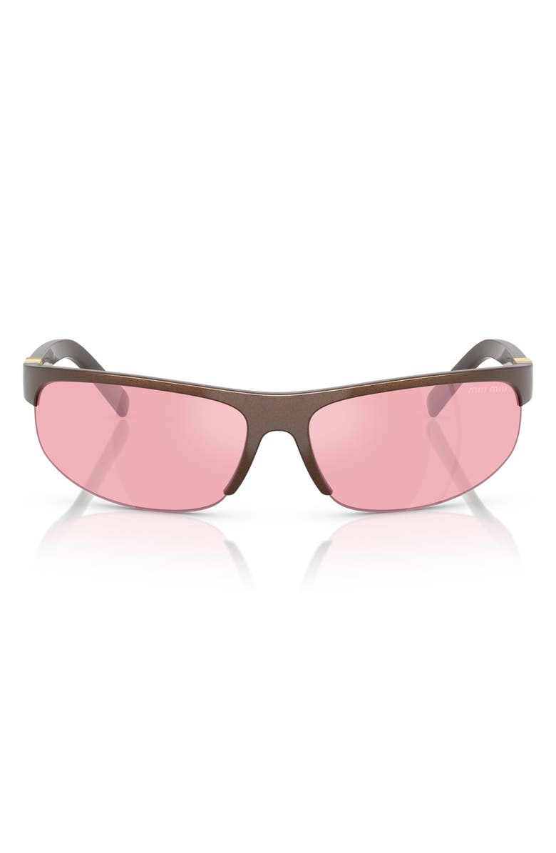 Miu Miu 68mm Gradient Oversize Oval Sunglasses, Main, color, 