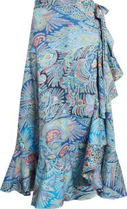 Etro Paisley Print Wrap Skirt