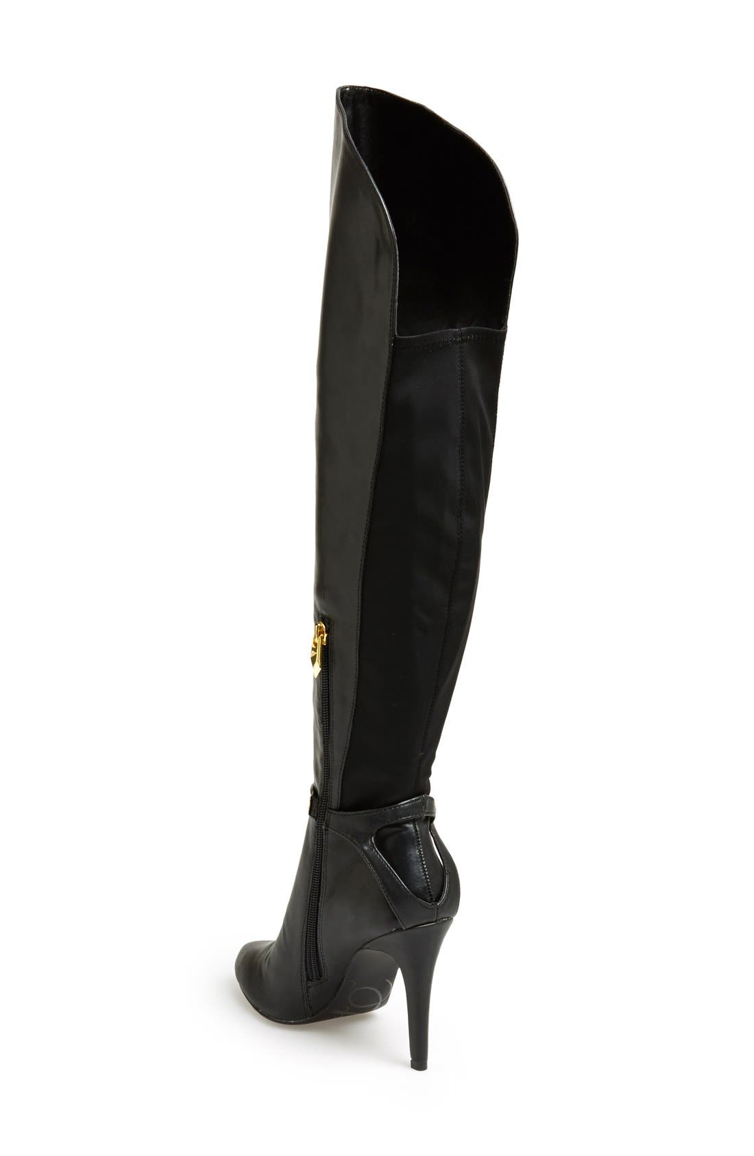 'Cove' Over The Knee Boot, Alternate, color, BLACK