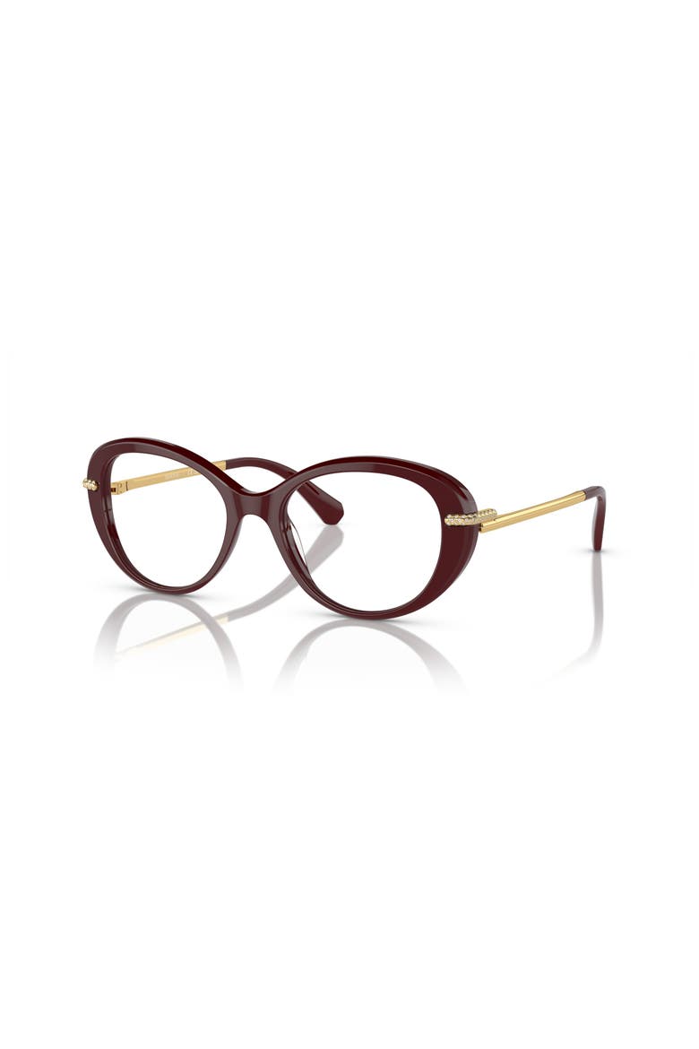 50mm Oval optical glasses, Main, color, Red