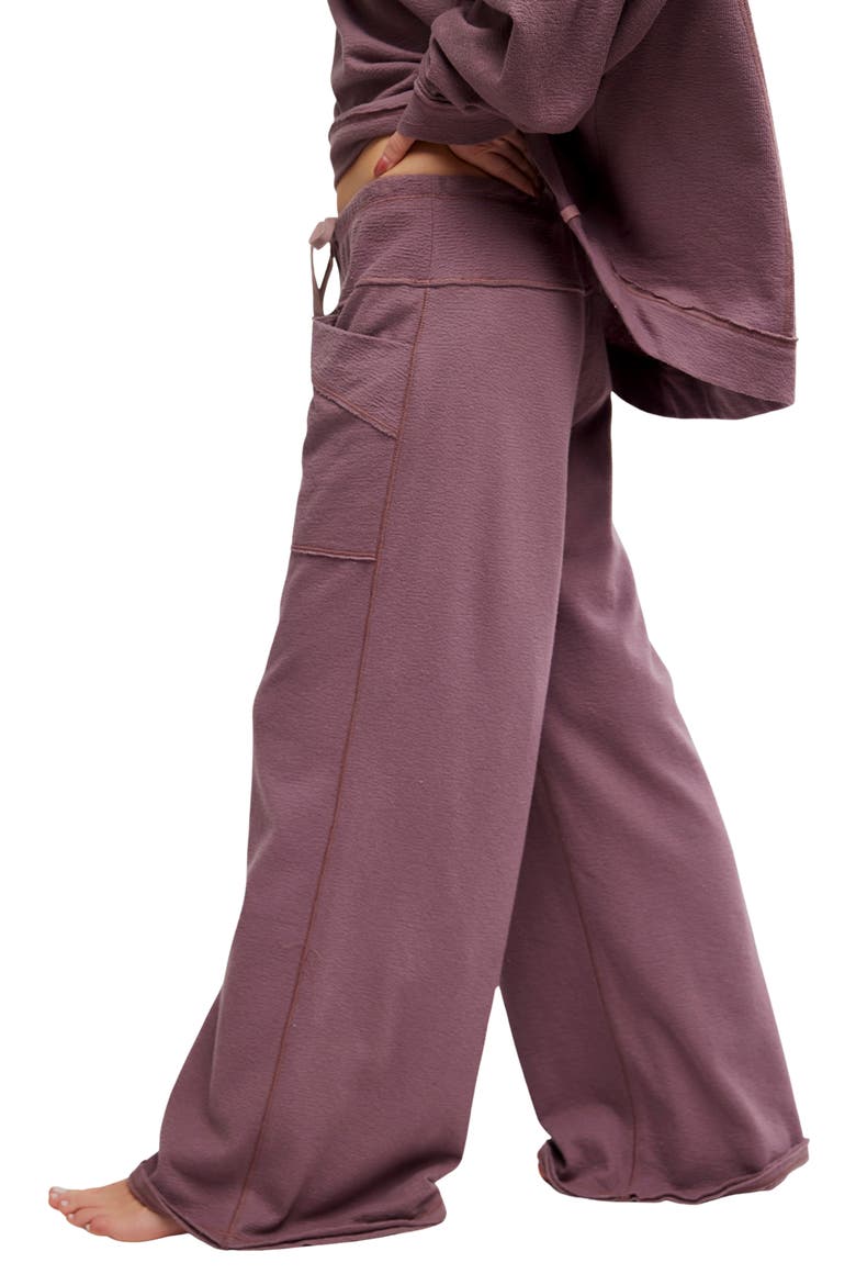 Intimately FP Staycation Lounge Pants, Alternate, color, ELDERBERRY TEA