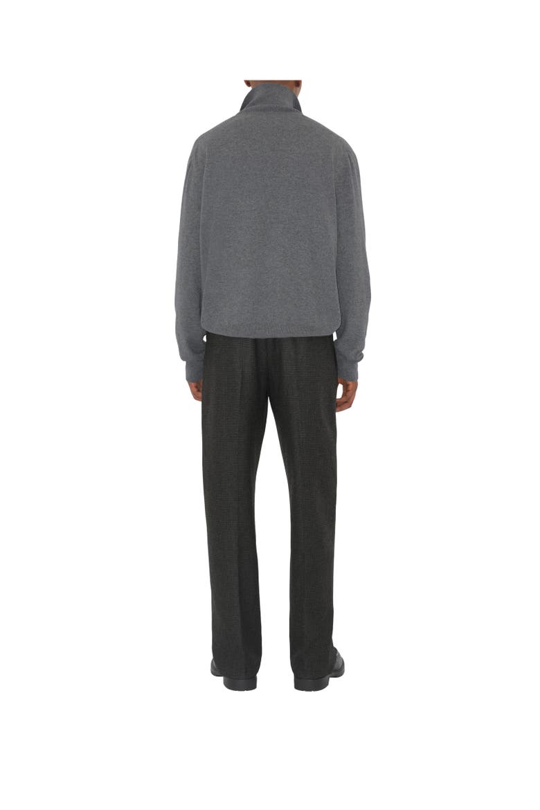 Cashmere Blend Half-zip Sweater, Alternate, color, Grey
